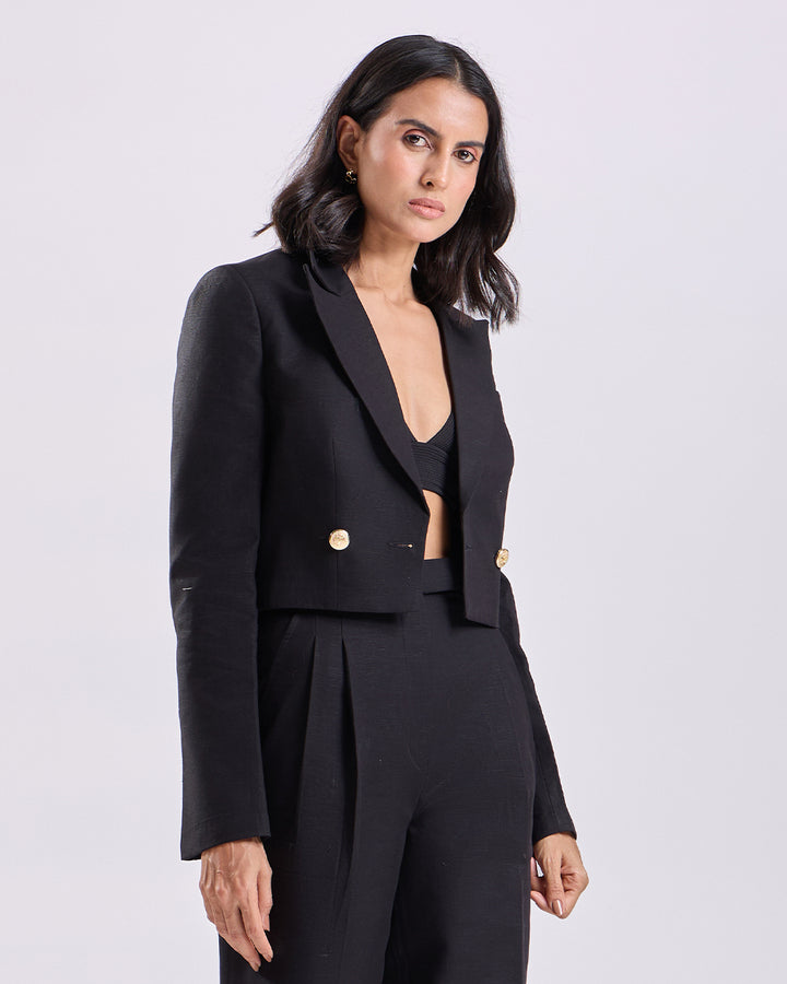 Black Crop Jacket