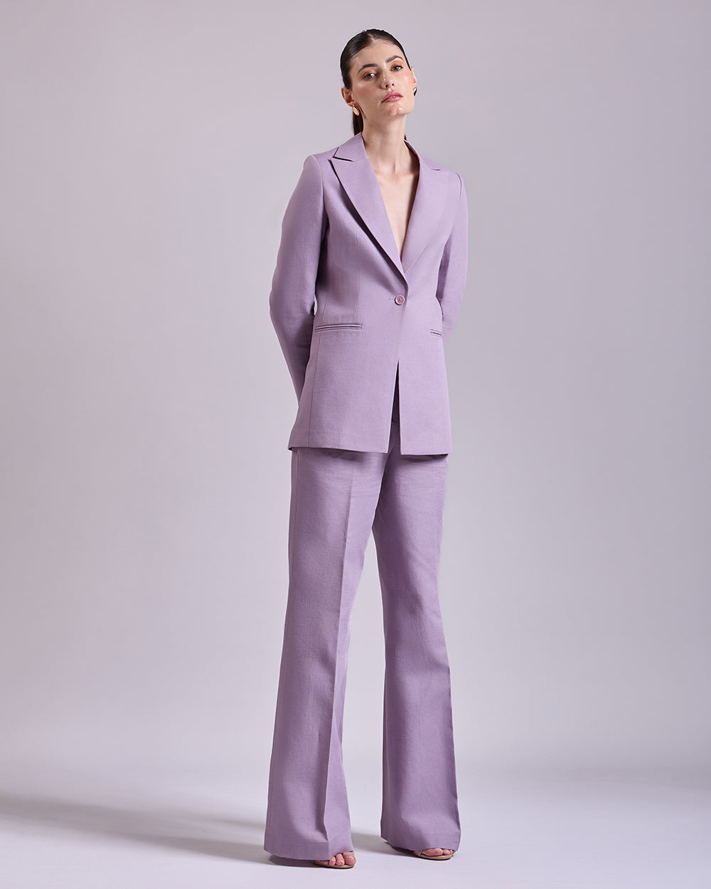 Onion pink Single-Breasted Suit 2-Piece