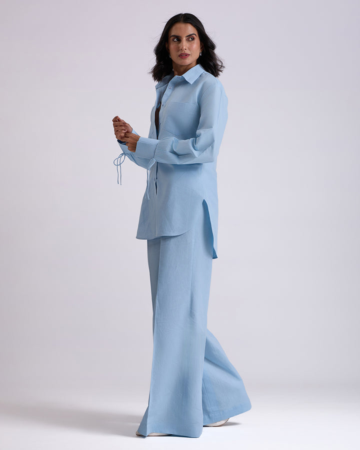 Sky Blue OverSized Shirt And Pant