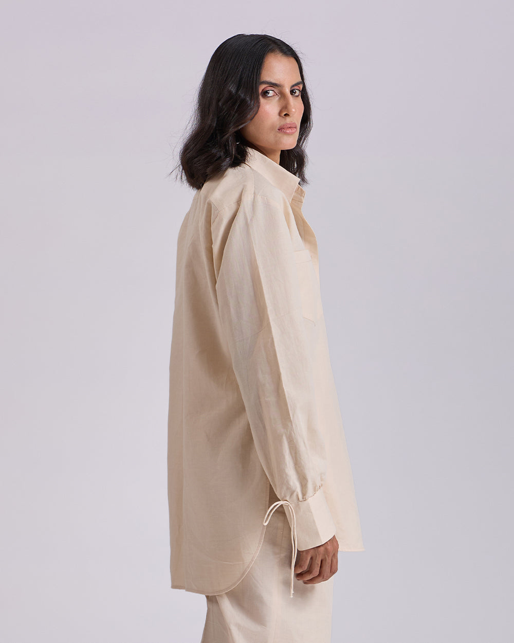 Beige OverSized Shirt