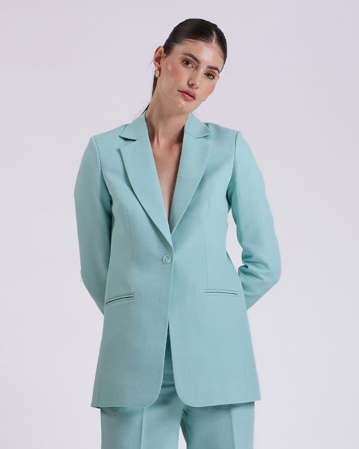Teal Blue Blazer