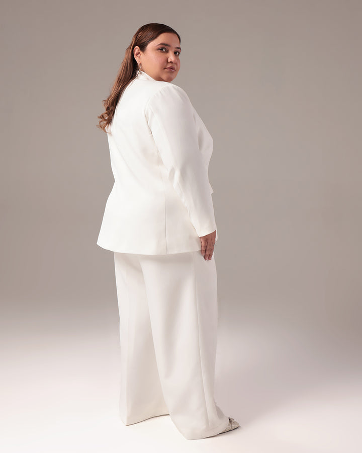 White Regular Fit 2-piece Suit
