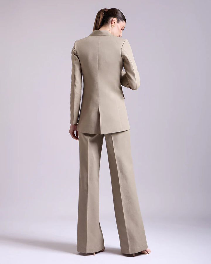 Olive Single-Breasted Suit 2-Piece