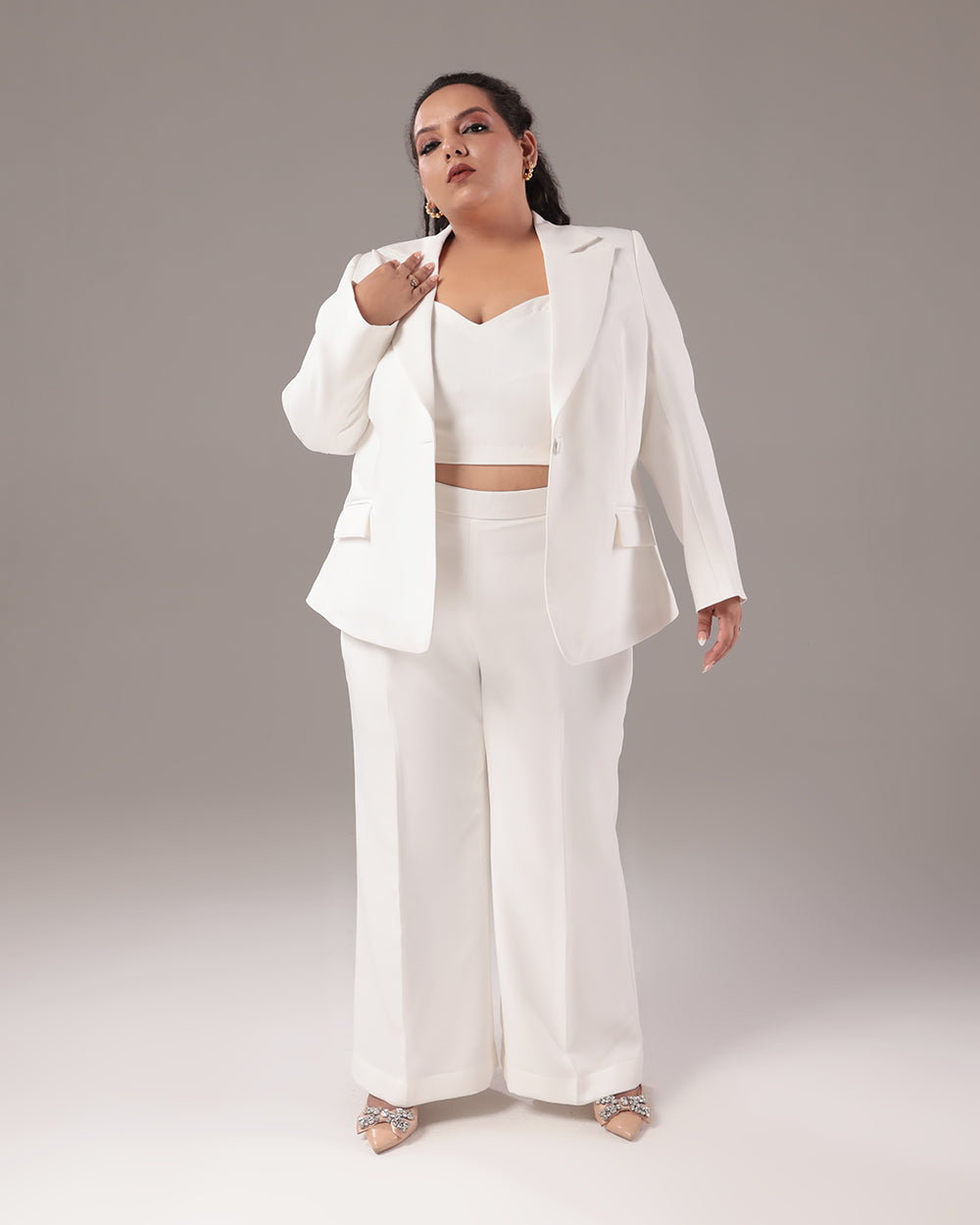 White Slim Fit Blazer Suit