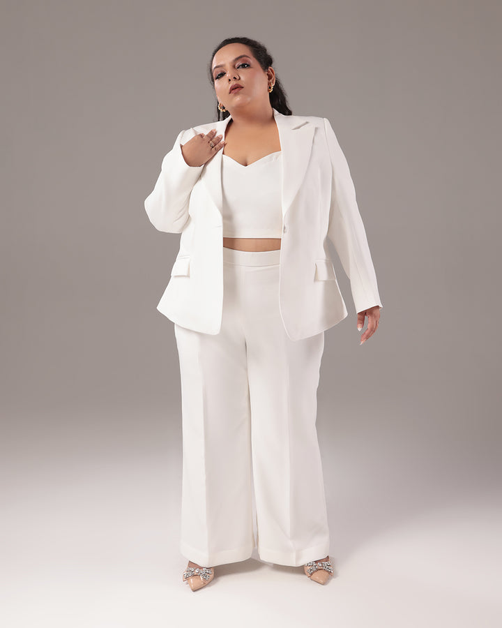 White Slim Fit Blazer Suit